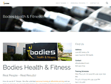 Tablet Screenshot of bodieshealthandfitness.com